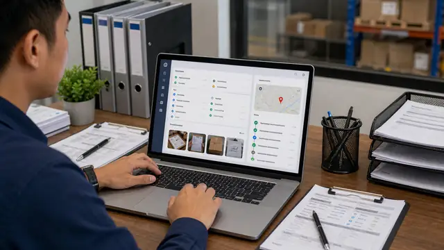 Rekod digital bukti penghantaran dengan sejarah pengesahan